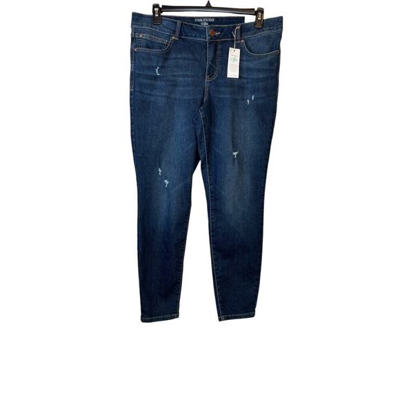 MAURICES Plus Size Everflex Dark Mid Rise Super Skinny Jean Women's Size 16 - Picture 1 of 11